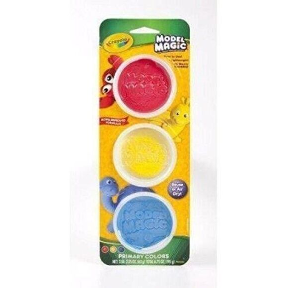 Crayola Model Magic, Modeling Clay Alternative, Primary Colors - Red Yellow Blue - Picture 1 of 2